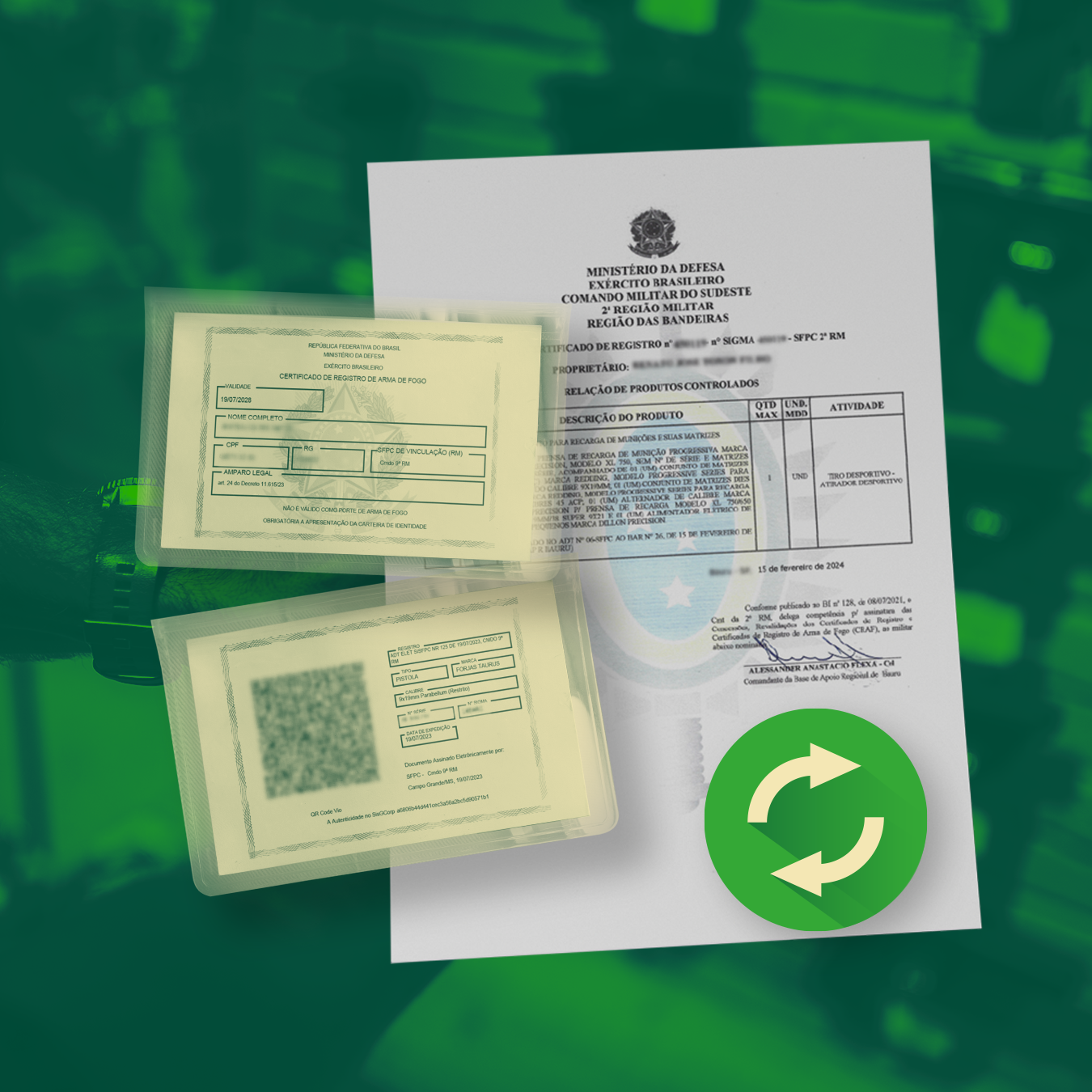 Renovação do CRAF por Entidade de Tiro
