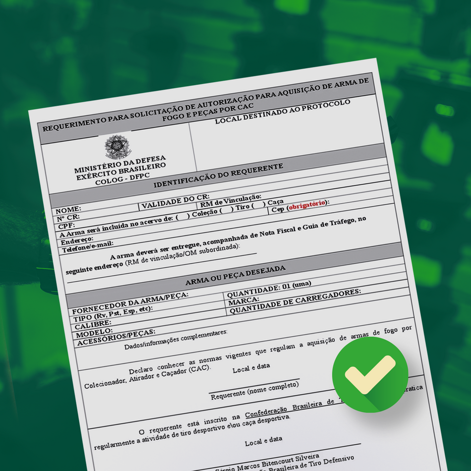 Autorização de Aquisição de Arma de Fogo - SINARMCAC