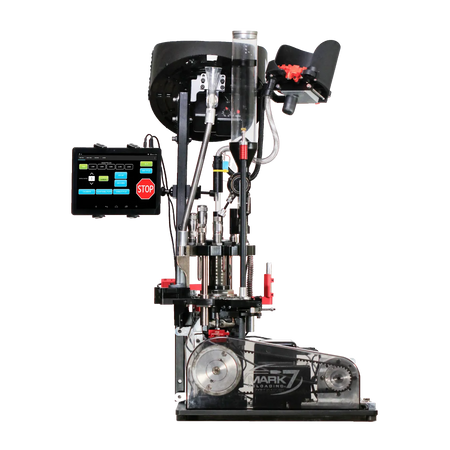 Prensa Progressiva Automatizada Apex 10 com Case Feeder e Bullet Feeder automáticos com combo Mark 7 