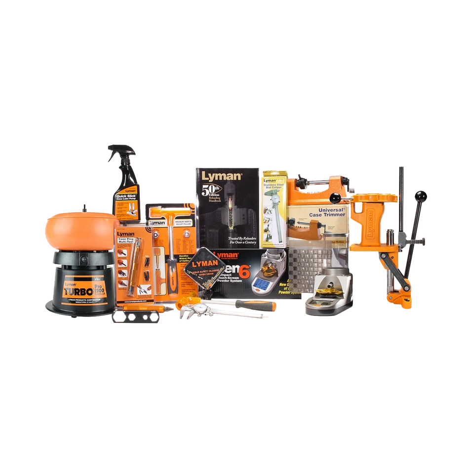 Kit da prensa semiprogressiva Lyman All American 8 com acessórios