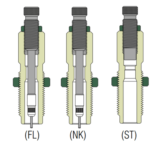 Conjunto de dies Redding 3 peças para rifle (Series A/B)