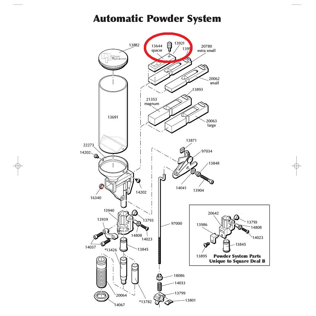 Plugue da barra do polvorímetro Dillon — foto 2