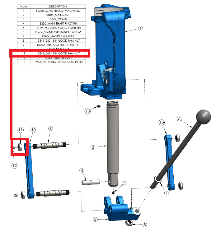 Contraporca Nylock Dillon 550/650/750